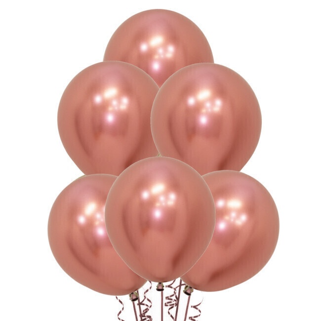Ballons en latex de 45 cm métallisés reflex - Sempertex - 15 unités