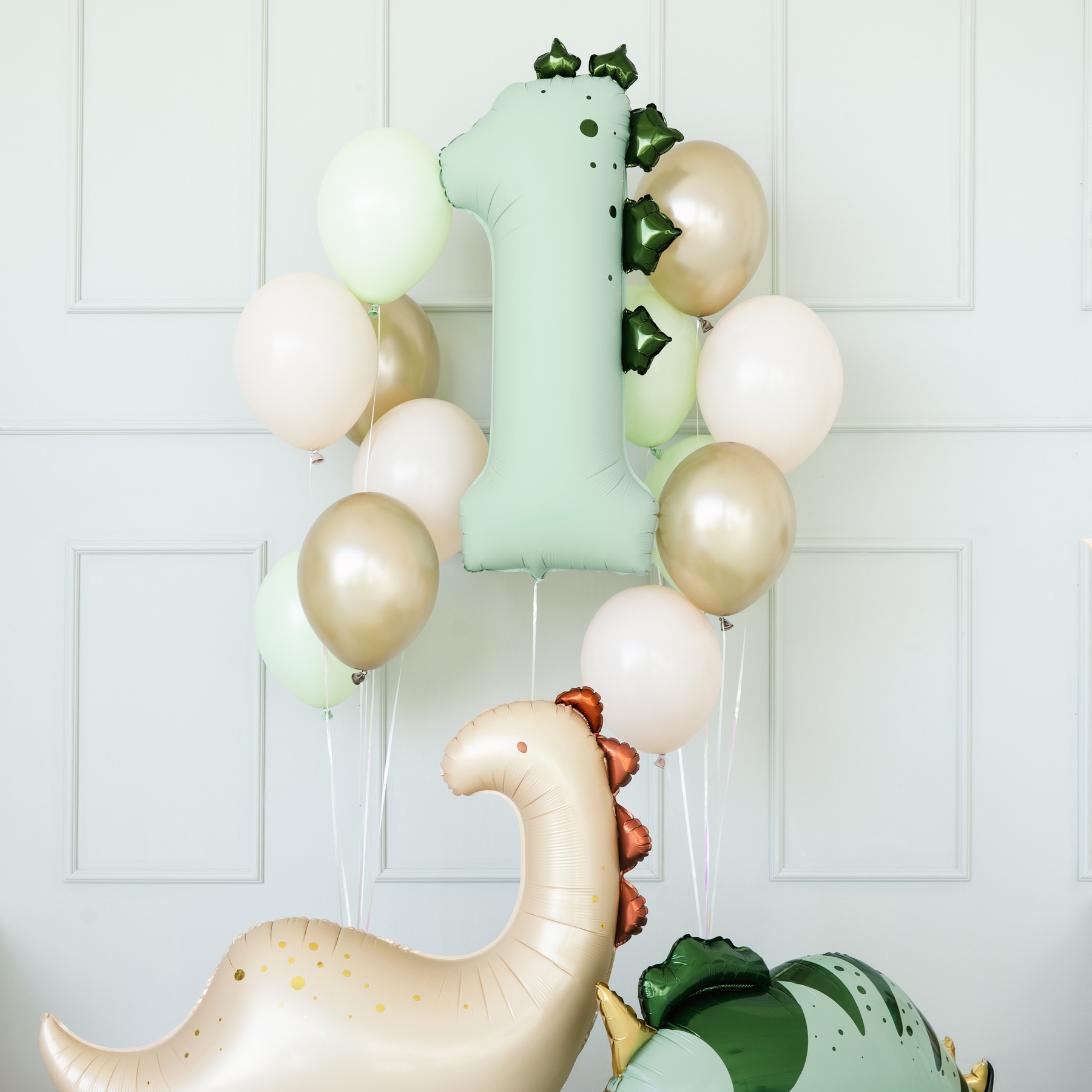 Ballon chiffre Dinosaure de 92 cm - PartyDeco - 1 unité - 2