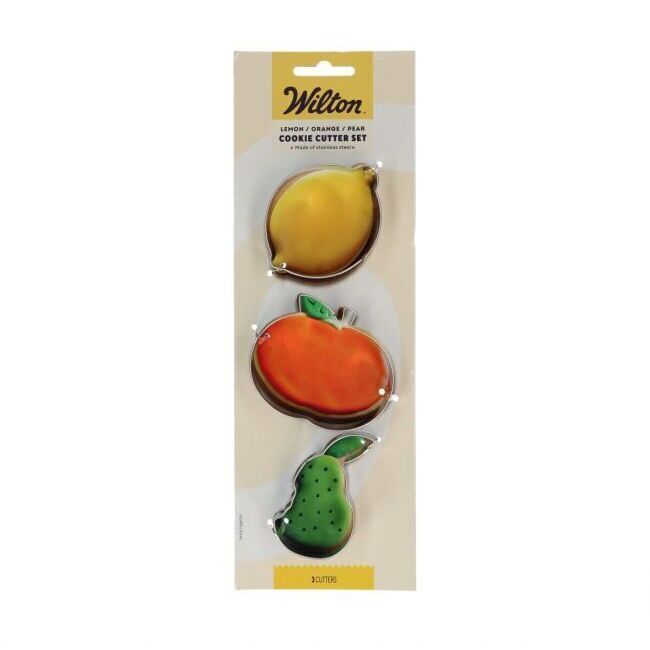 Emporte-pièces pour citron, orange et poire - Wilton - 3 unités