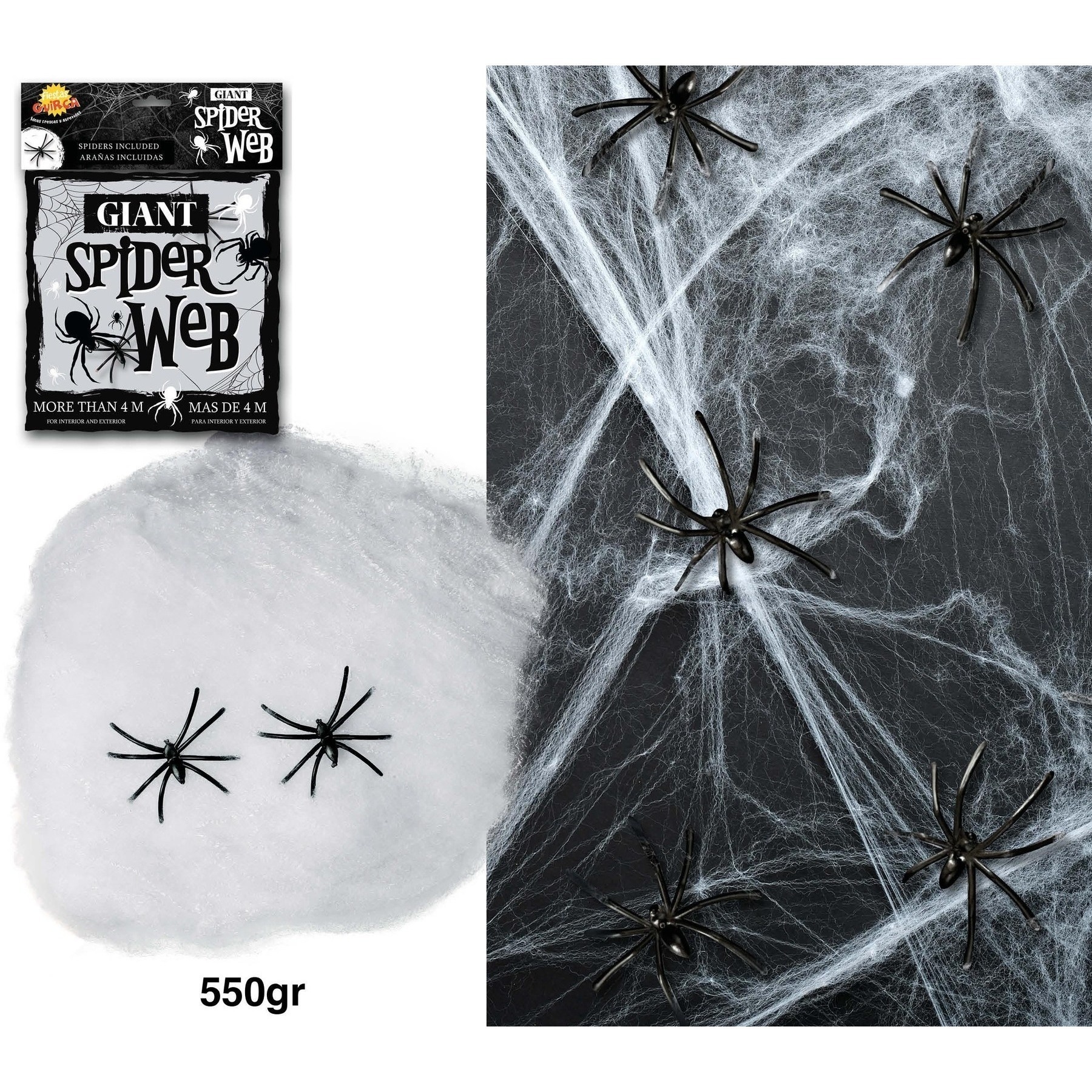 Toile d'araignée blanche de 550 gr - 2