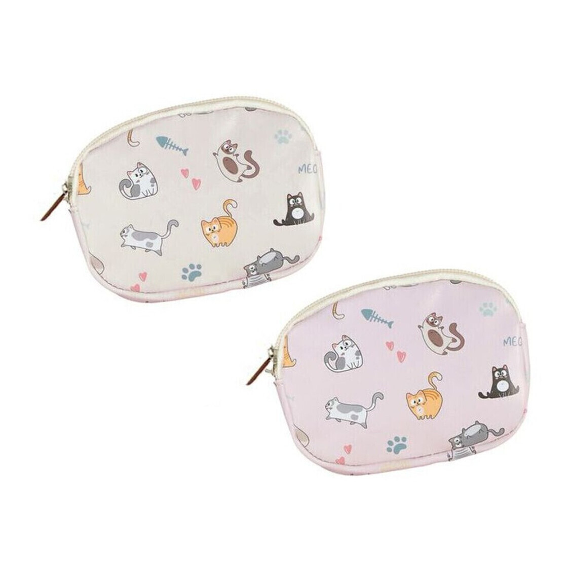 Porte-monnaie chat assorti - 1 unité