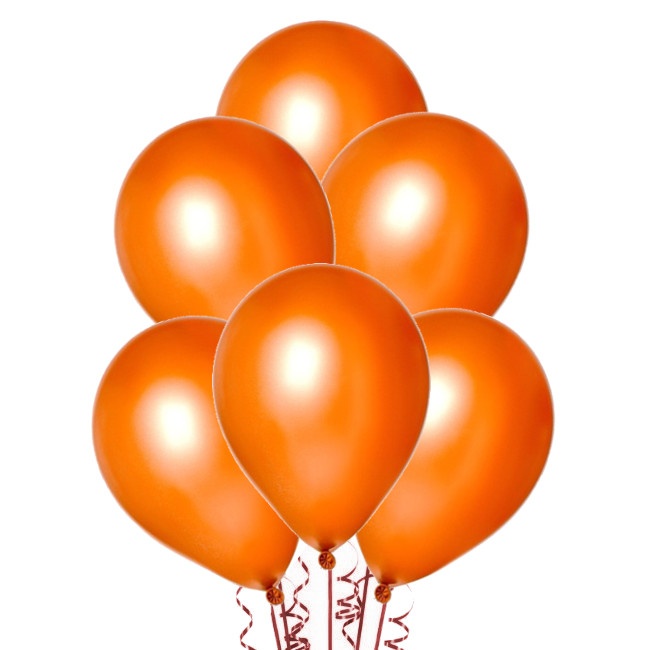 Ballons en latex de 30 cm métallisés de couleurs - 10 unités