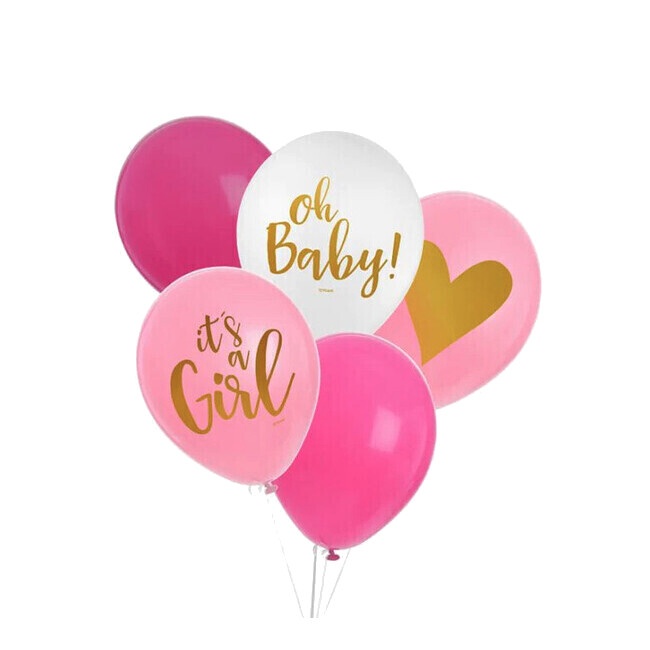 Oh Baby Ballons en latex 30 cm - 8 unités