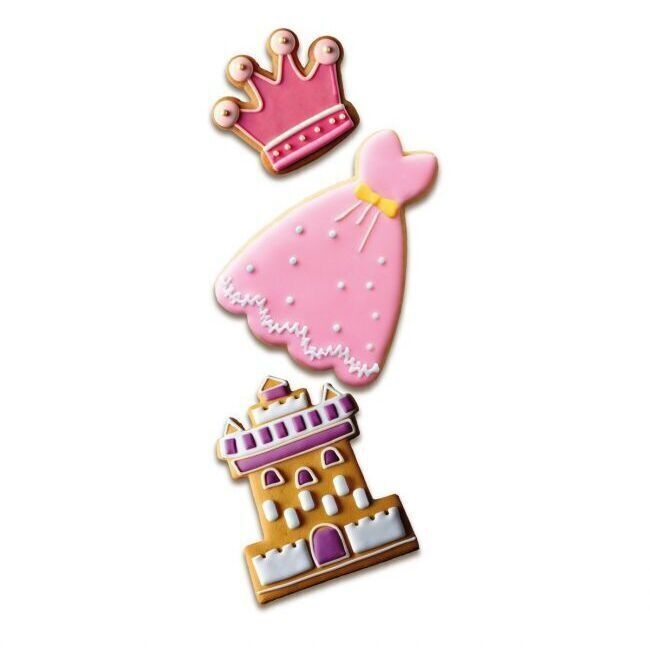 Découpoirs couronne, robe et château de princesse - Wilton - 3 unités - 2