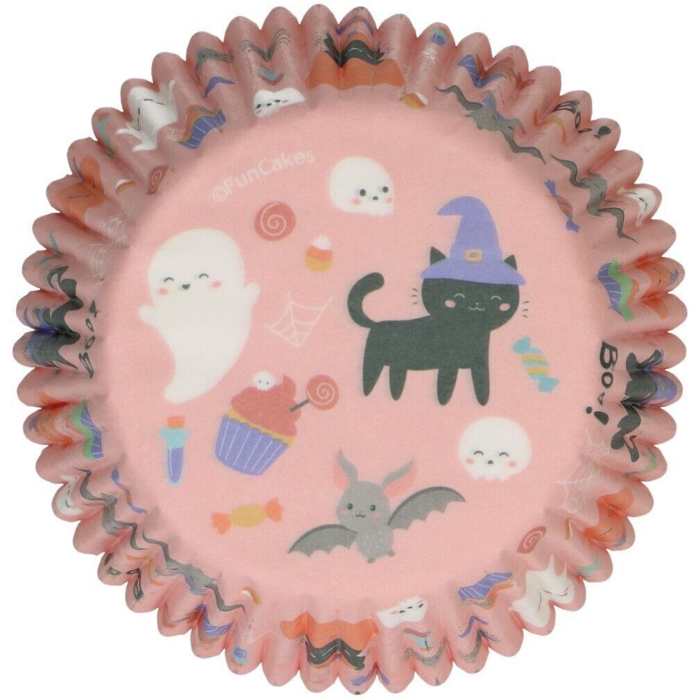Capsules pour cupcakes de Halloween mignon - Funcakes - 48 unités - 2