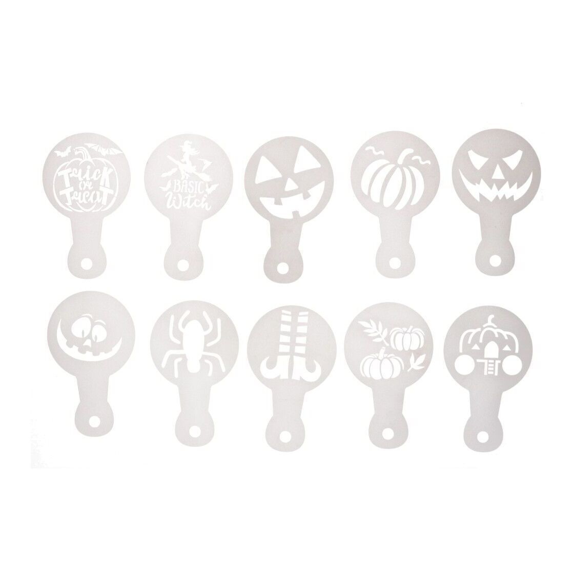 Pochoirs avec motifs d'Halloween - 20 unités - 2