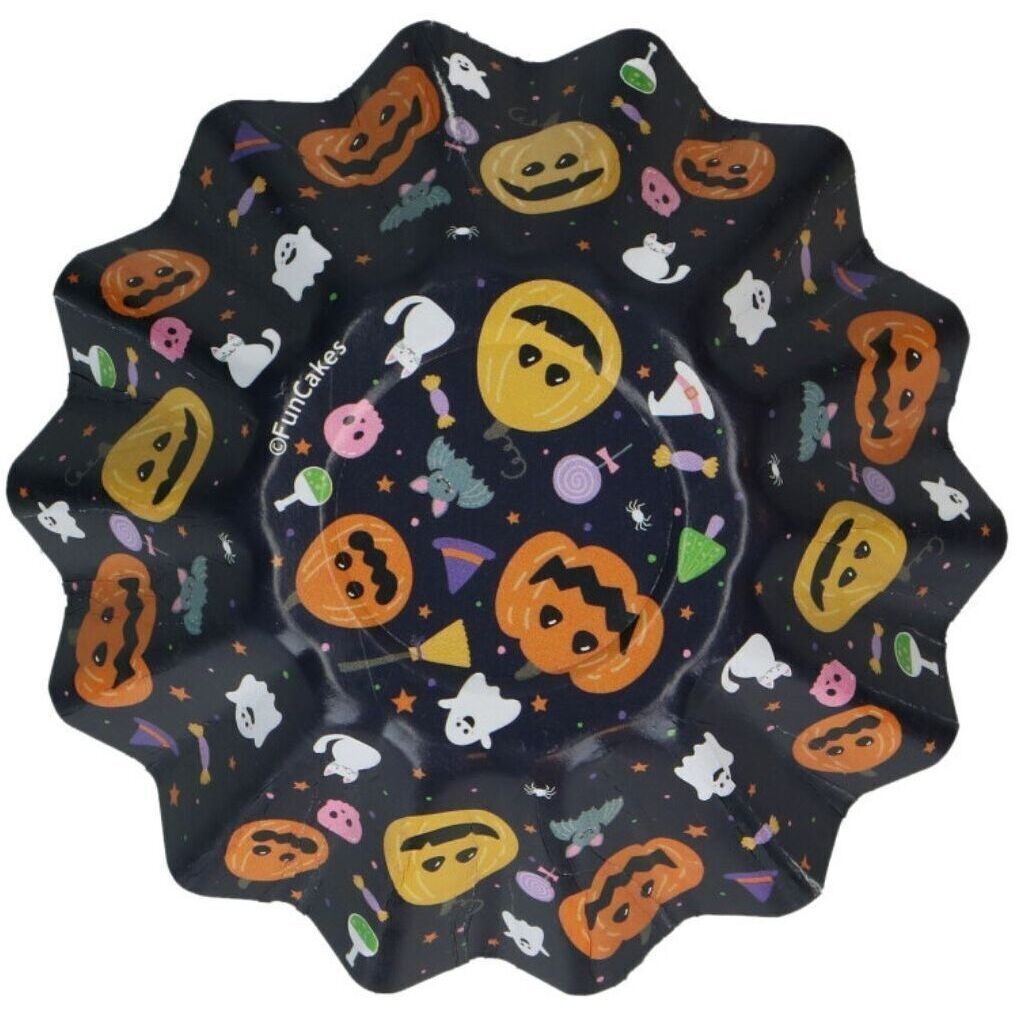 Capsules rigides pour cupcakes de Nuit d'Halloween - Funcakes - 48 unités - 2