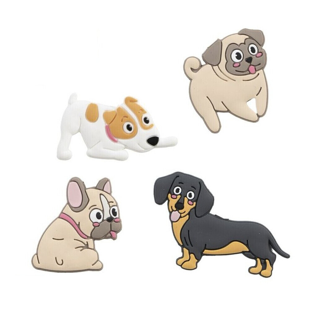 Aimant en forme de chien souriant en caoutchouc - 1 unité