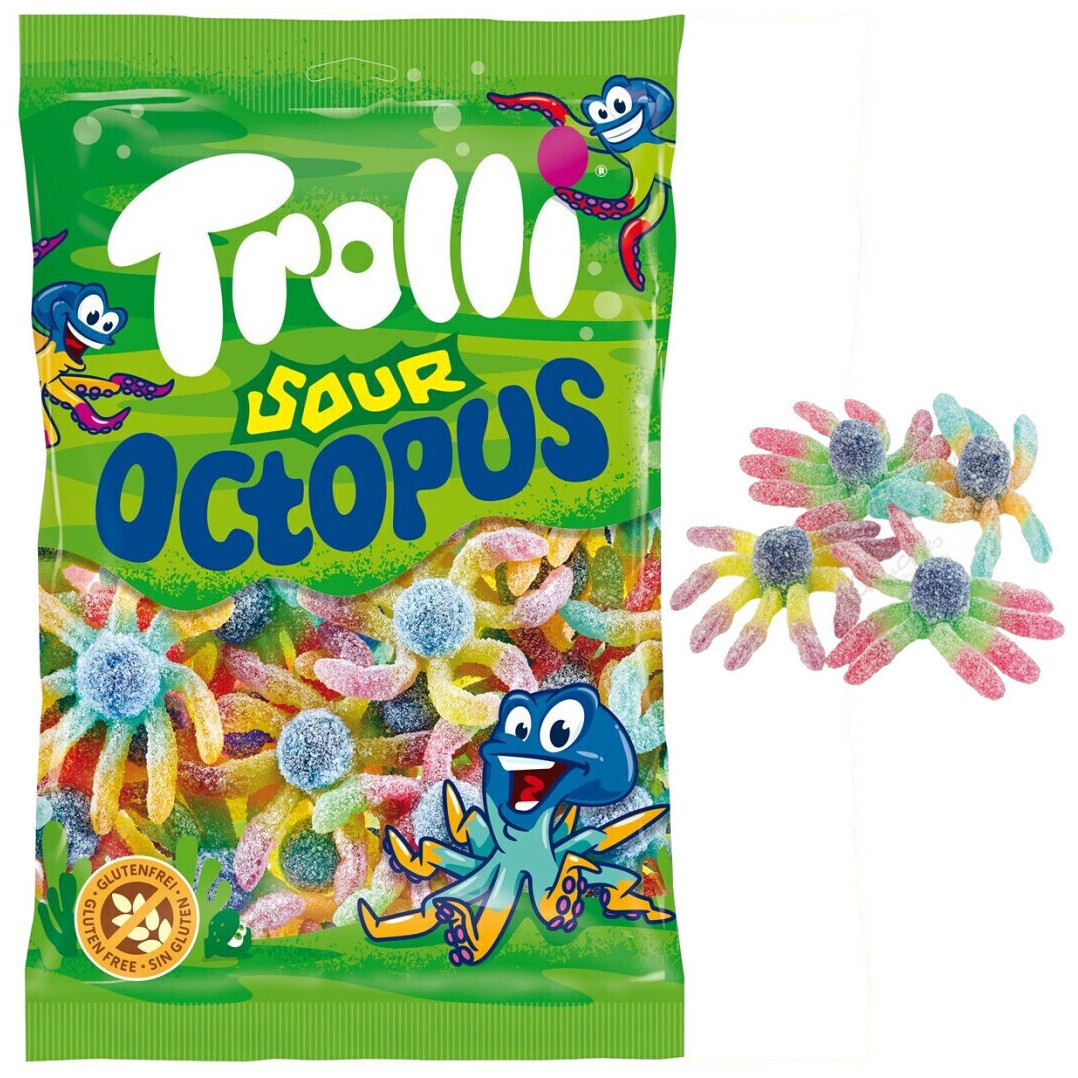 Poulpes en gélatine acidulés - Trolli Sour Octopus - 1 kg