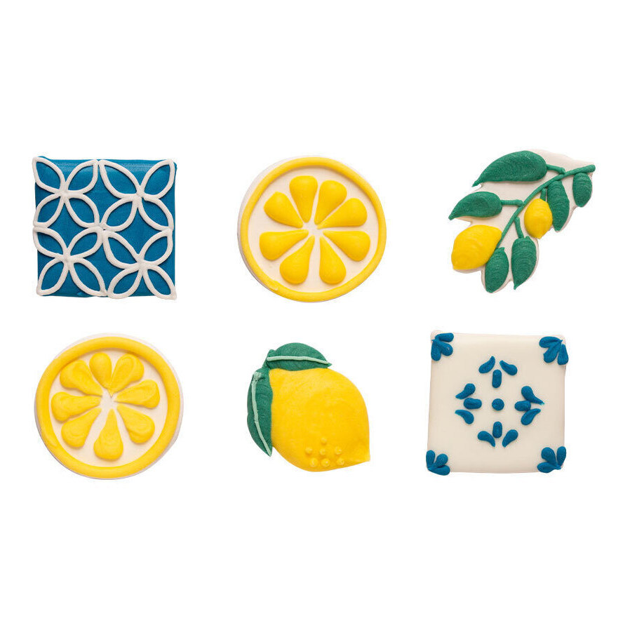 Figurines de sucre en forme de citrons - Decora - 6 unités