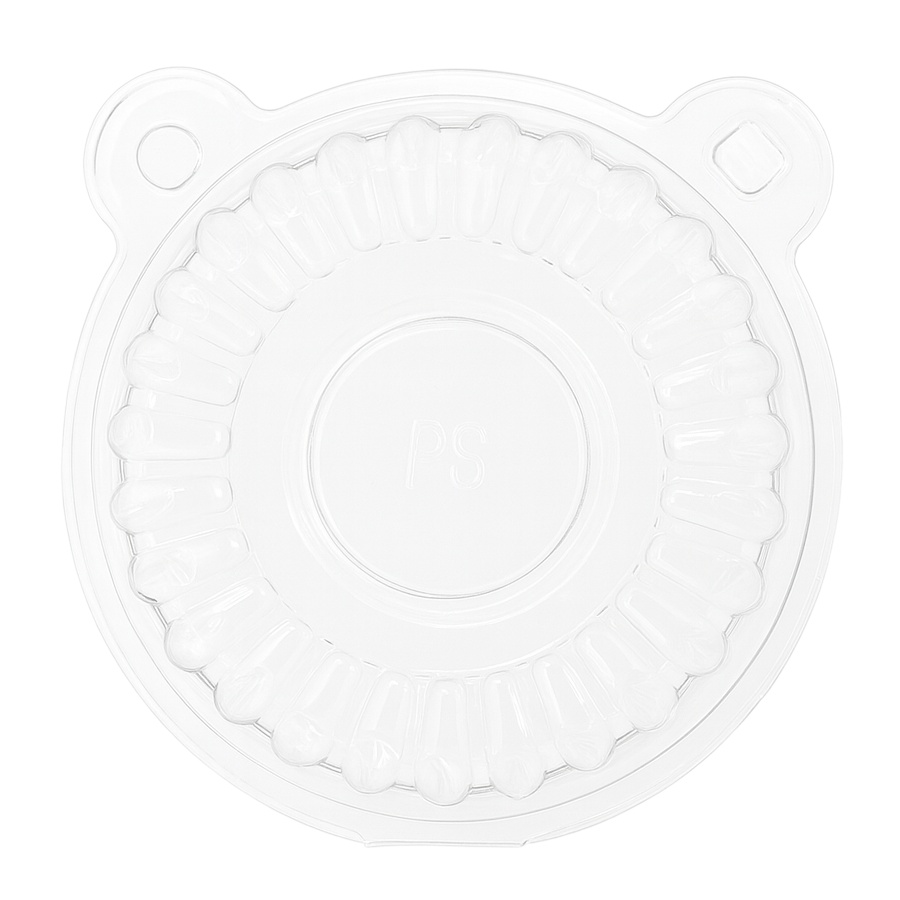 Capsule pour cupcake en plastique avec couvercle, 11 x 8,5 x 7,5 cm - 100 unités - 3