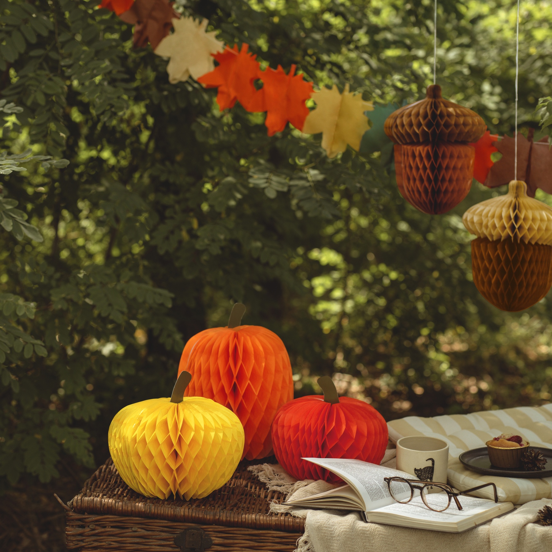 Citrouilles en nid d'abeille - 3 unités - 2