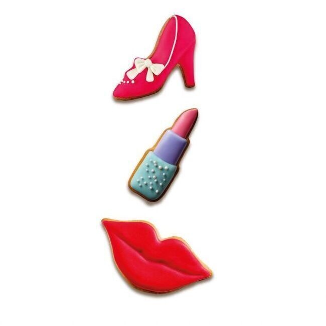 Découpoirs chaussure, rouge à lèvres et lèvres - Wilton - 3 pièces - 2