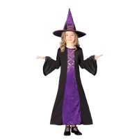 Costume de sorcière violet pour fille