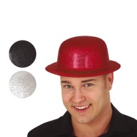 Chapeau en plastique à paillettes - 55 cm