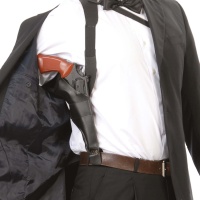 Holster noir en tissu pour aisselle