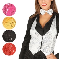 Gilet à paillettes pour femme