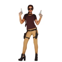 Costume de Lara Croft long pour femme