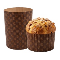 Moules jetables pour panettone de 1 kg - 10 pièces
