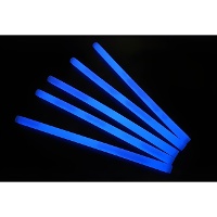 Bâtons lumineux bleus - 25 cm (lot de 25)