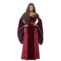 Costume de dame médiévale de luxe
