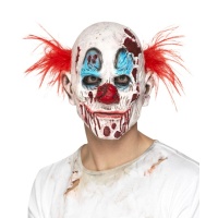 Masque de clown au visage brûlé