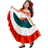 Costume de mariachi blanc pour fille