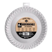 Assiettes en carton métallisé de 23 cm - 10 unités