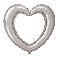 Ballon coeur de 80 x 70 cm - 1 unité