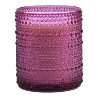 Bougie de 10 cm sans parfum en verre Marrakech - 1 unité