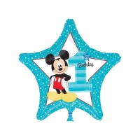Ballon de Mickey en forme d'étoile numéro 1 de 48 cm - Anagram