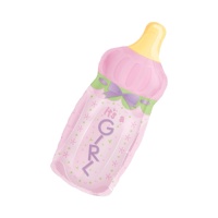 Ballon silhouette XL Baby Shower biberon fille de 33 x 79 cm - Anagram