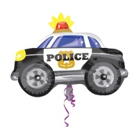 Ballon silhouette XL voiture de Police de 45 x 60 cm - Anagram