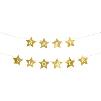 Guirlande de Baby Shower avec étoiles de 2,9 m - 1 unité