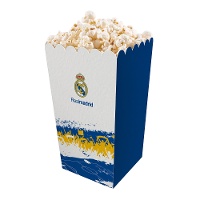 Boîte à pop-corn Real Madrid haute qualité - 3 unités
