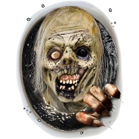 Décorations adhésives pour WC de zombie de 30 x 40 cm