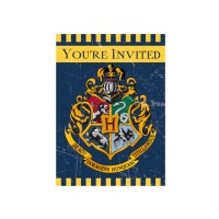 Invitations Harry Potter - 8 unités