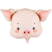 Ballon cochon rose 61 x 36 cm