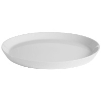 Plat rond en porcelaine de 22,8 cm - Vessia - 4 unités