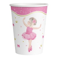 Gobelets de danseuse de 250 ml - 8 unités