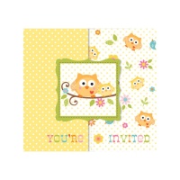 Invitations de chouettes - 8 unités