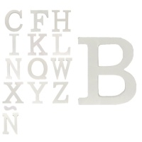 Lettre en bois de 11 cm - 1 unité
