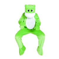 Costume de grenouille verte avec tête pour adulte