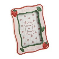 Cadre photo 10 x 15 cm Coquette aux fraises