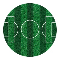 Papier de sucre de terrain de football de 16 cm