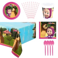 Pack pour une fête de Masha et l'ours - 8 personnes