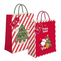 Sac cadeau de Noël rouge de 60 x 45 x 13 cm - 1 unité