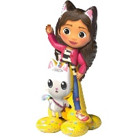 Ballon Gabby's Dollhouse musical avec base 76 x 47,5 cm