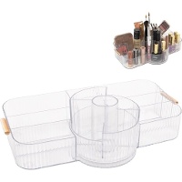 Organisateur de maquillage rotatif 360° de 33,5 x 18,5 x 9,8 cm