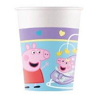 Gobelets Peppa Pig « Amour » 200 ml - lot de 12